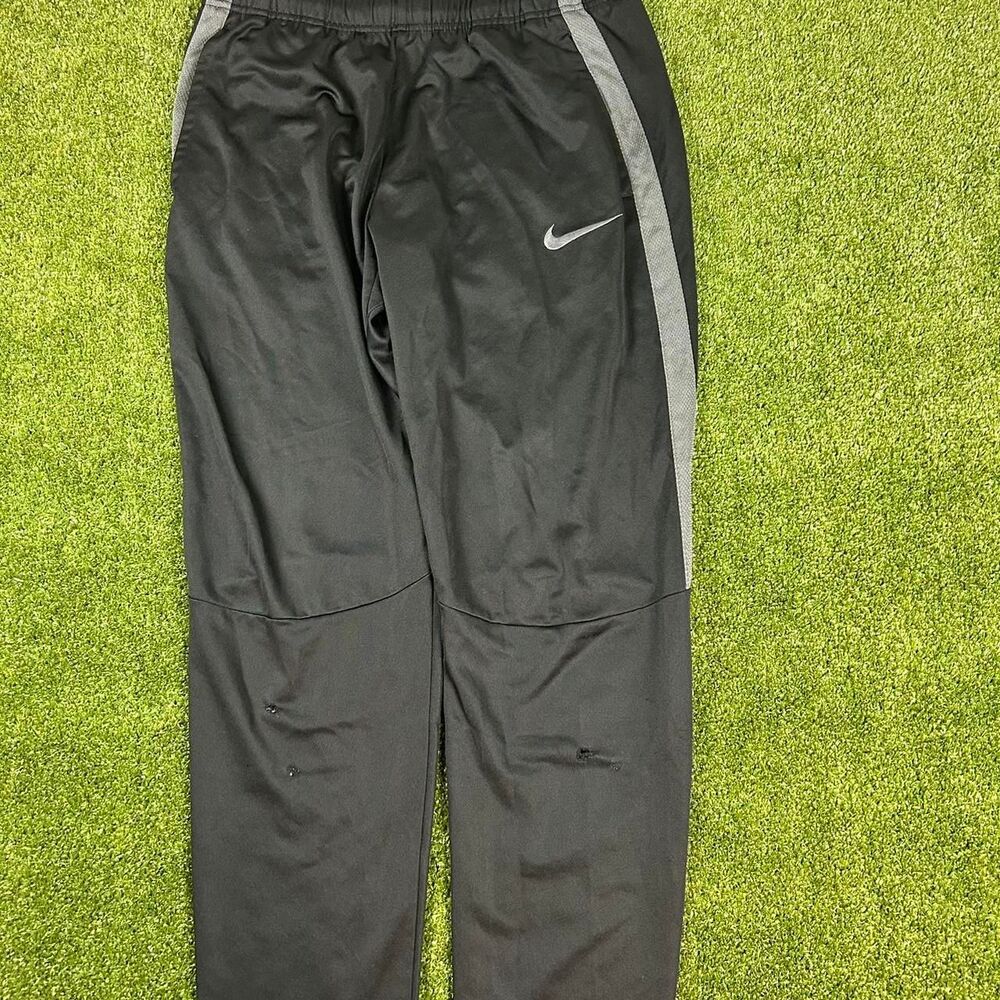 Nike Men's Black and Grey Joggers-tracksuits